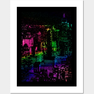 City lights Posters and Art